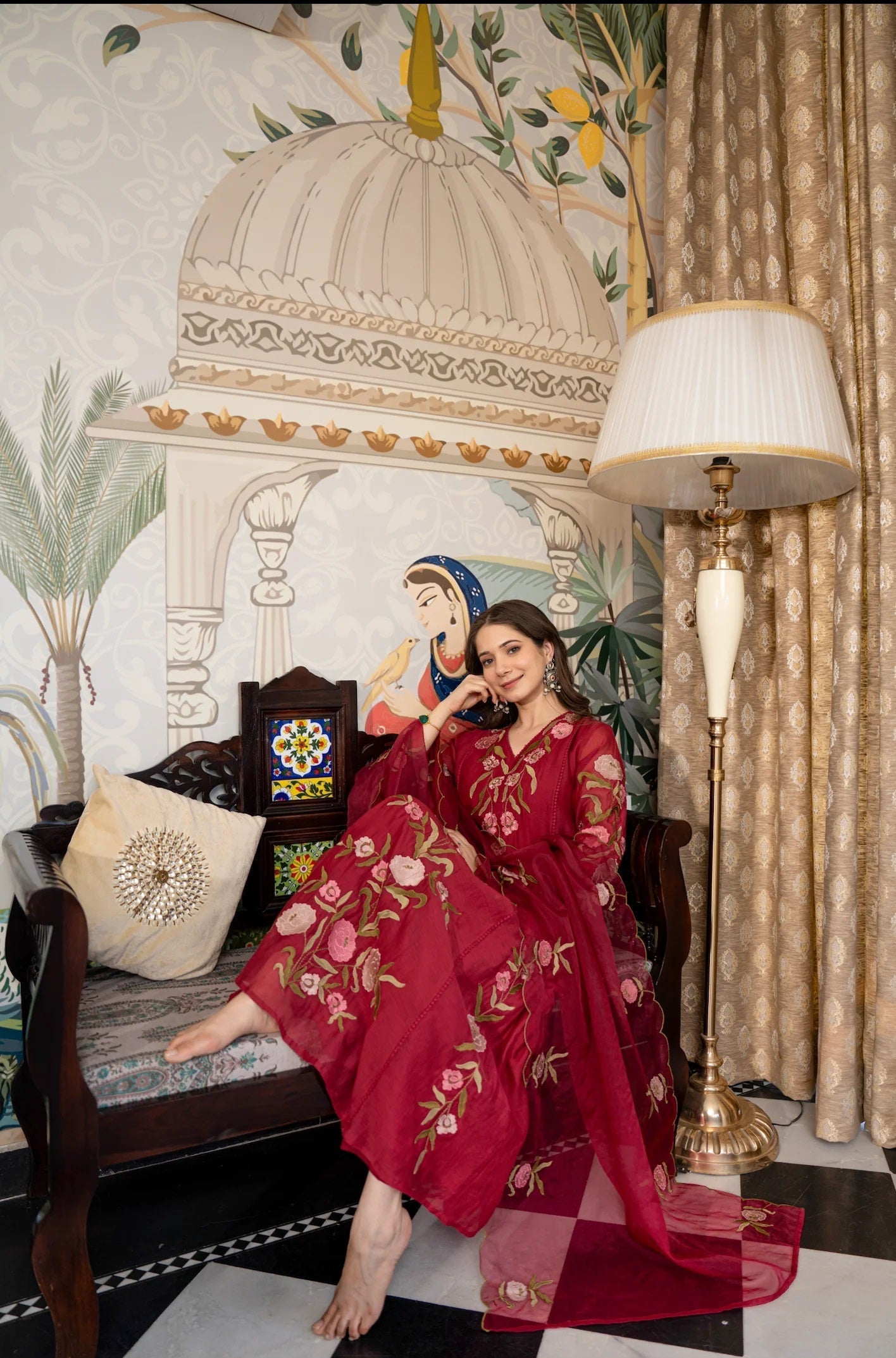 Ruby Weave Jacquard Suit Set