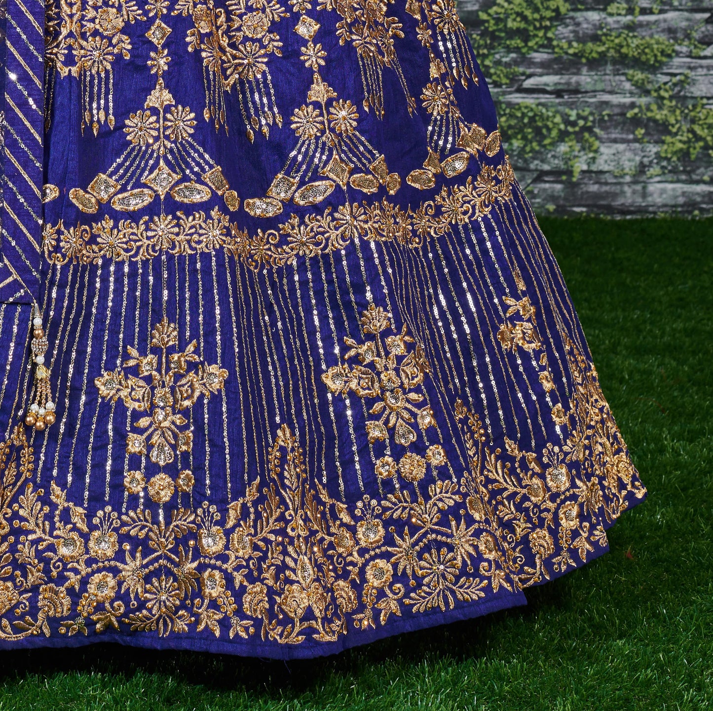 Azure Majesty Banglory Silk Lehenga Choli Set