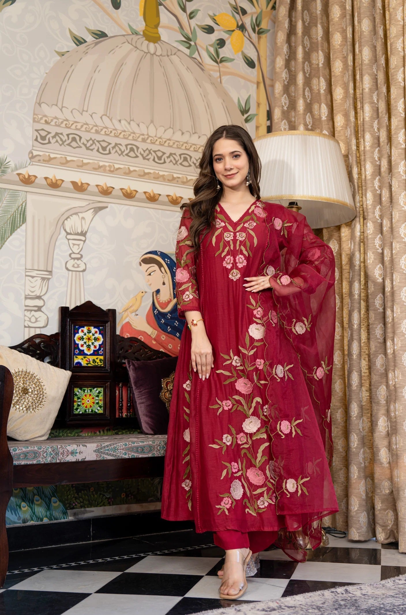 Ruby Weave Jacquard Suit Set