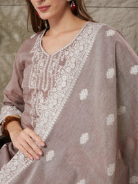 Very Pleasing Handloom Cotton Weaving Suit Set