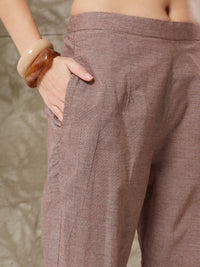 Very Pleasing Handloom Cotton Weaving Suit Set