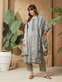 Trendy Ethnic Handloom Cotton Weaving Suit Set
