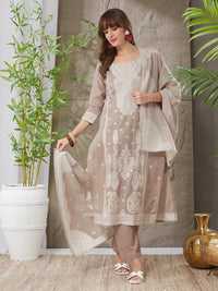 Very Prepossessing Handloom Cotton Weaving Suit Set