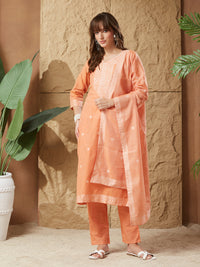 Vintage Handloom Cotton Weaving Suit Set