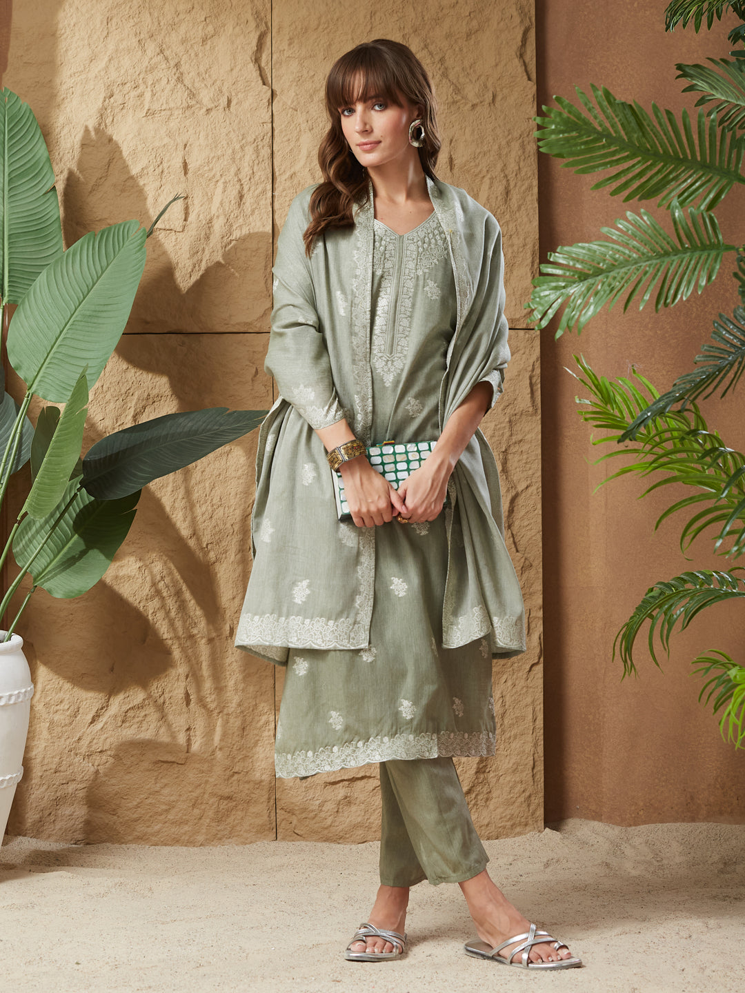 Most Trending Pestal Handloom Cotton Weaving Suit Set