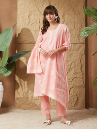 Wedding Pestal Handloom Cotton Weaving Suit Set