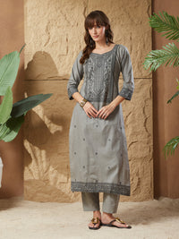 Vintage Handloom Cotton Weaving Suit Set