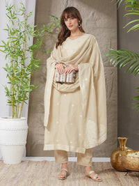 Very Elegant Handloom Cotton Weaving Suit Set