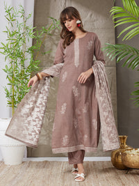 Exquisite Handloom Cotton Weaving Suit Set