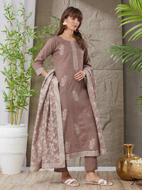 Exquisite Handloom Cotton Weaving Suit Set