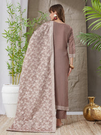 Exquisite Handloom Cotton Weaving Suit Set