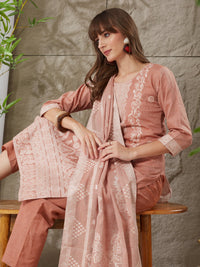Attractive Handloom Cotton Weaving Suit Set