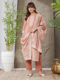 Attractive Handloom Cotton Weaving Suit Set