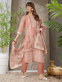 Attractive Handloom Cotton Weaving Suit Set