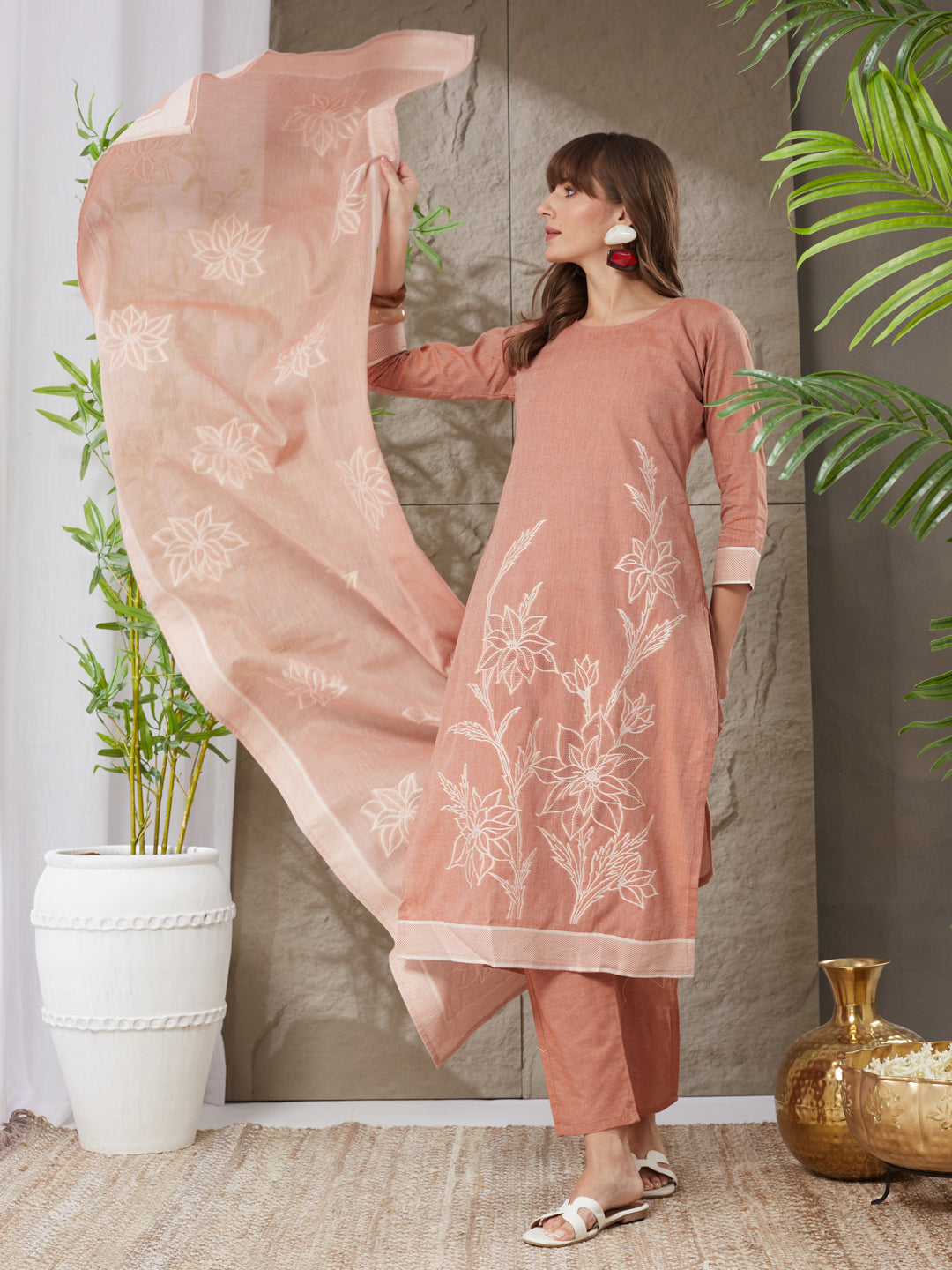 Good-Looking  Handloom Cotton Weaving Suit Set