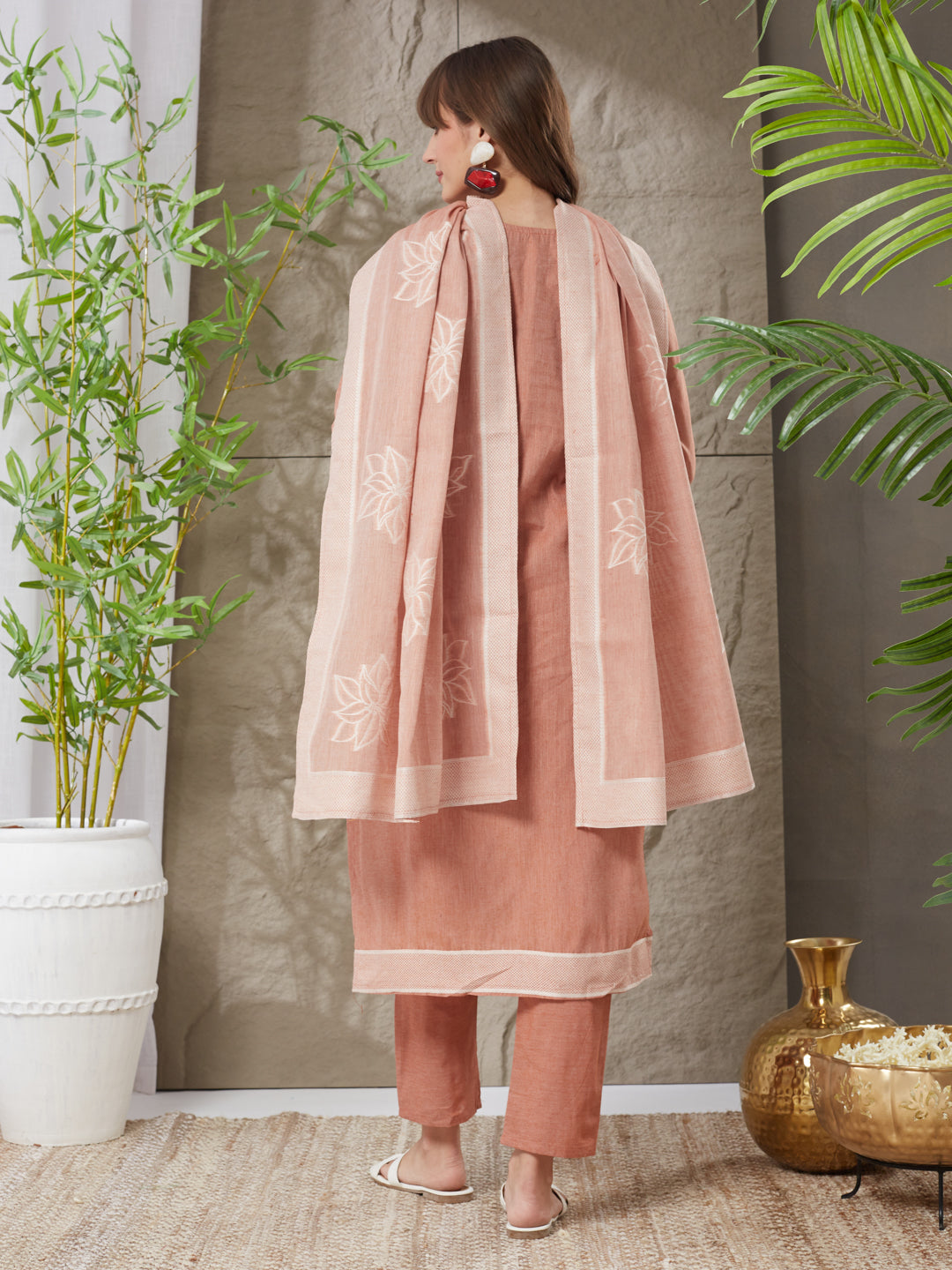 Good-Looking  Handloom Cotton Weaving Suit Set