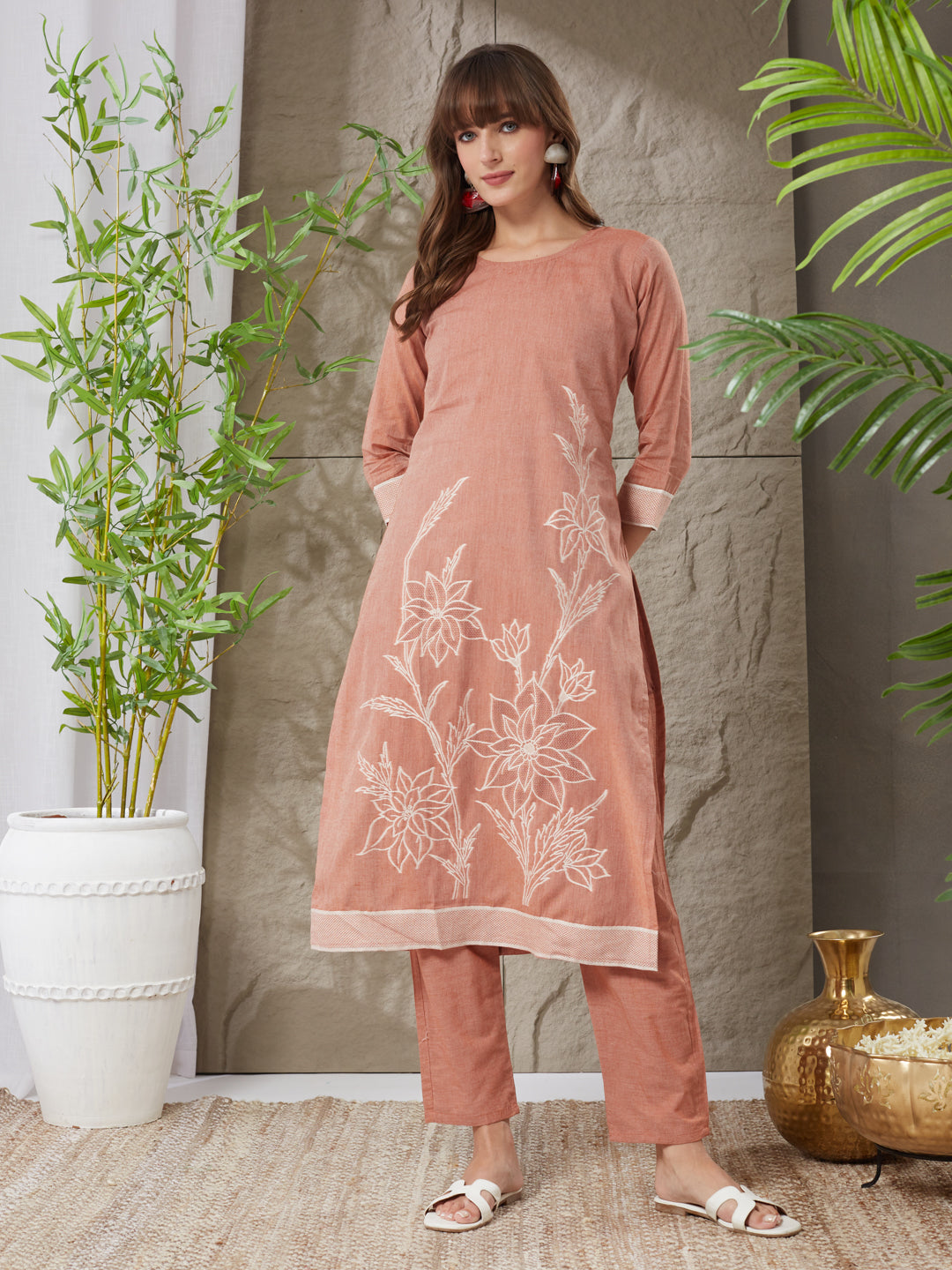 Good-Looking  Handloom Cotton Weaving Suit Set