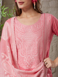 Charming  Handloom Cotton Weaving Suit Set