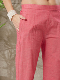Charming  Handloom Cotton Weaving Suit Set