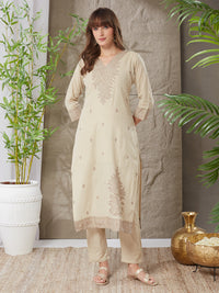 Delightful Handloom Cotton Weaving Suit Set