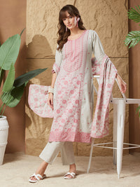 Royal Ethnic Handloom Cotton Weaving Suit Set