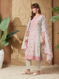 Royal Ethnic Handloom Cotton Weaving Suit Set
