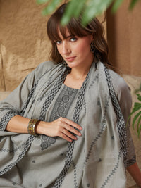 Vintage Handloom Cotton Weaving Suit Set