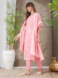 Stunning Handloom Cotton Weaving Suit Set