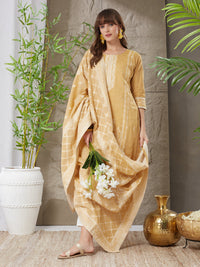 Very Charming Handloom Cotton Weaving Suit Set