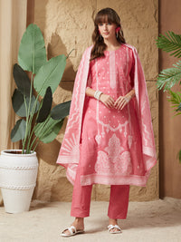 Vintage Handloom Cotton Weaving Suit Set