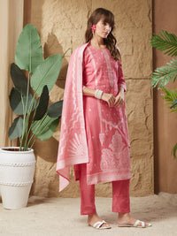 Vintage Handloom Cotton Weaving Suit Set