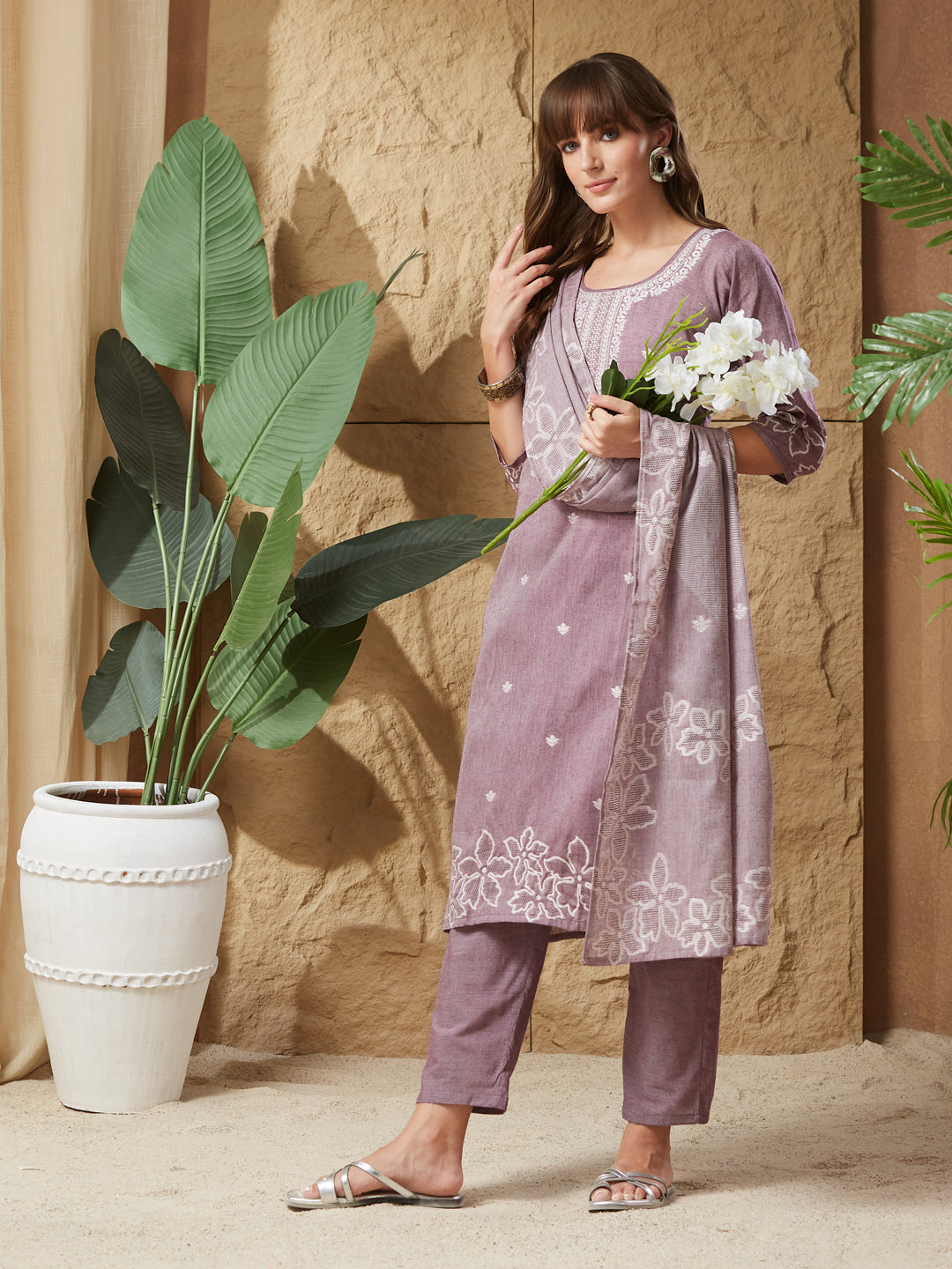 Royal Wedding Handloom Cotton Weaving Suit Set