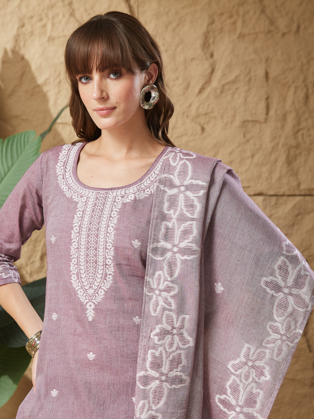 Royal Wedding Handloom Cotton Weaving Suit Set