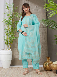 Very Winsome Handloom Cotton Weaving Suit Set