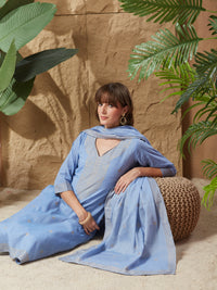 Vintage Handloom Cotton Weaving Suit Set