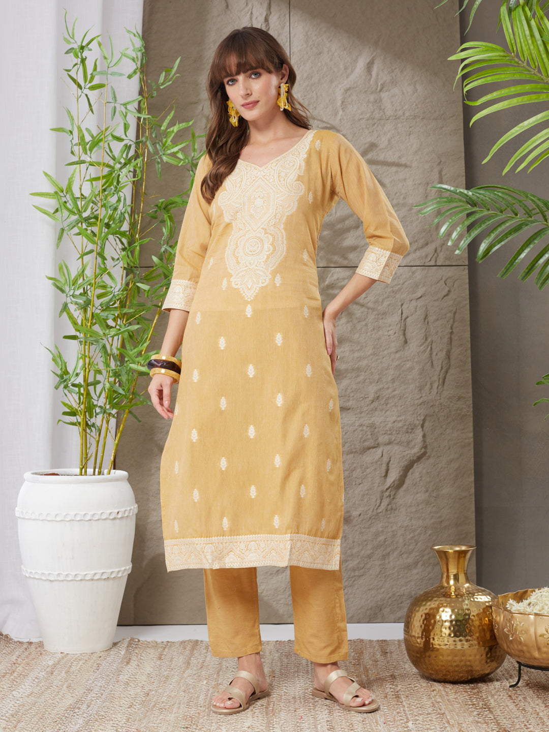 Very Ravishing Handloom Cotton Weaving Suit Set