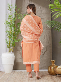 Very Gorgeous Handloom Cotton Weaving Suit Set