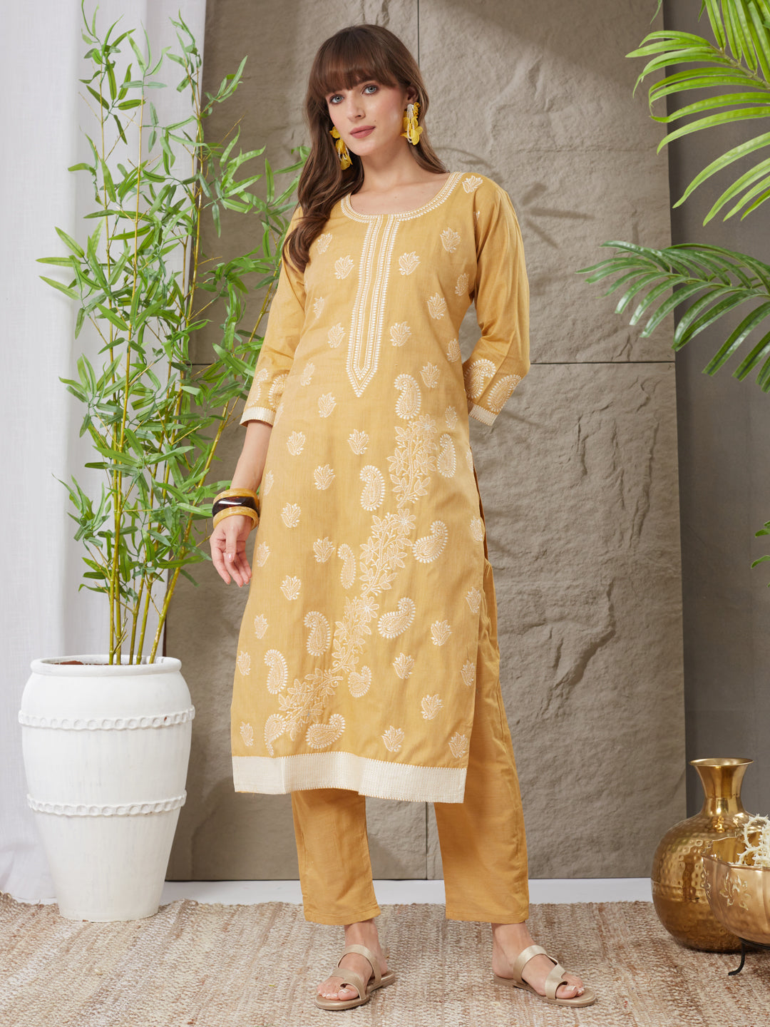 Very Heavenly Handloom Cotton Weaving Suit Set