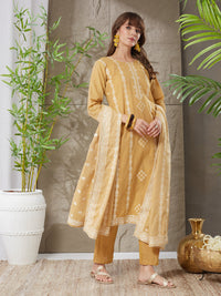 Very Stunning Handloom Cotton Weaving Suit Set