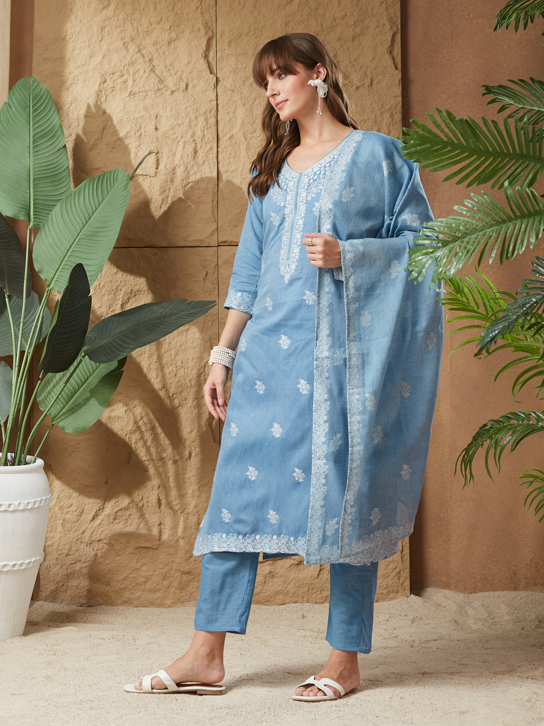 Most Stylist Handloom Cotton Weaving Suit Set