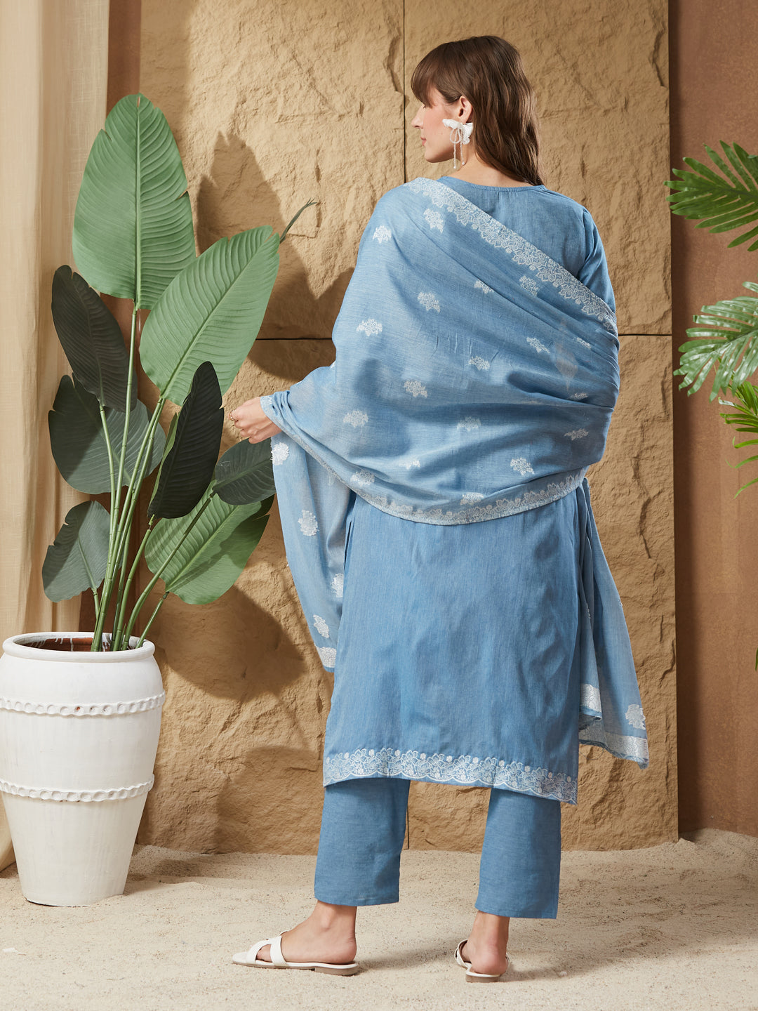 Most Stylist Handloom Cotton Weaving Suit Set