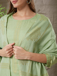 Aesthetic Handloom Cotton Weaving Suit Set