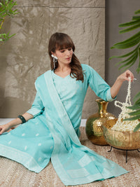 Very Pretty Handloom Cotton Weaving Suit Set