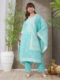 Very Pretty Handloom Cotton Weaving Suit Set