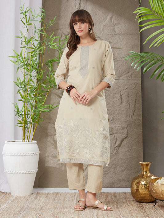 Very Lovely Handloom Cotton Weaving Suit Set