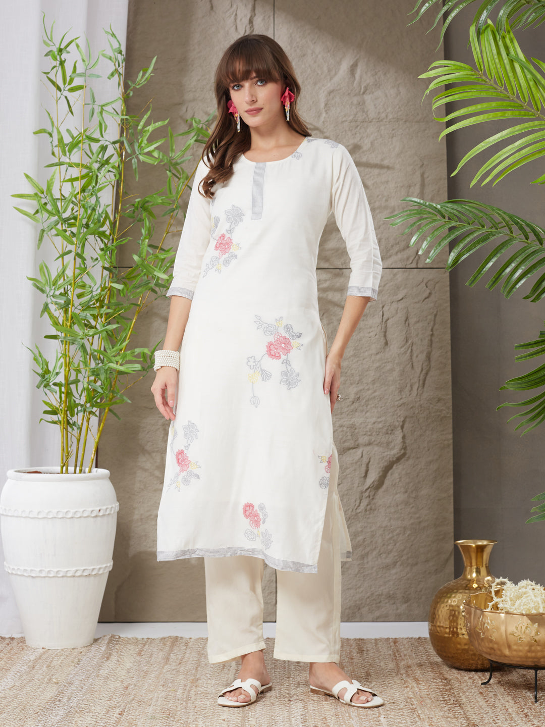 Ravishing Handloom Cotton Weaving Suit Set