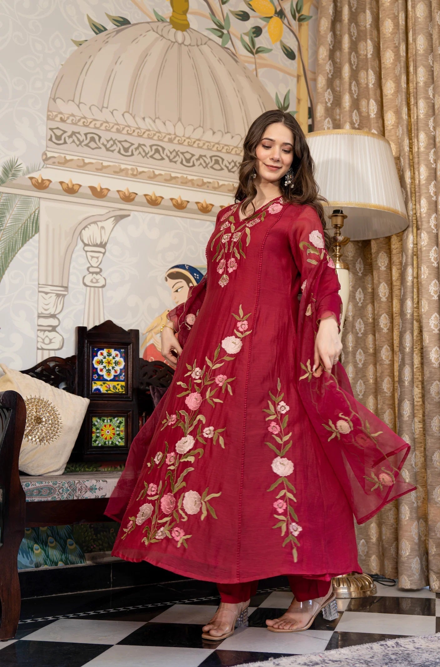 Ruby Weave Jacquard Suit Set