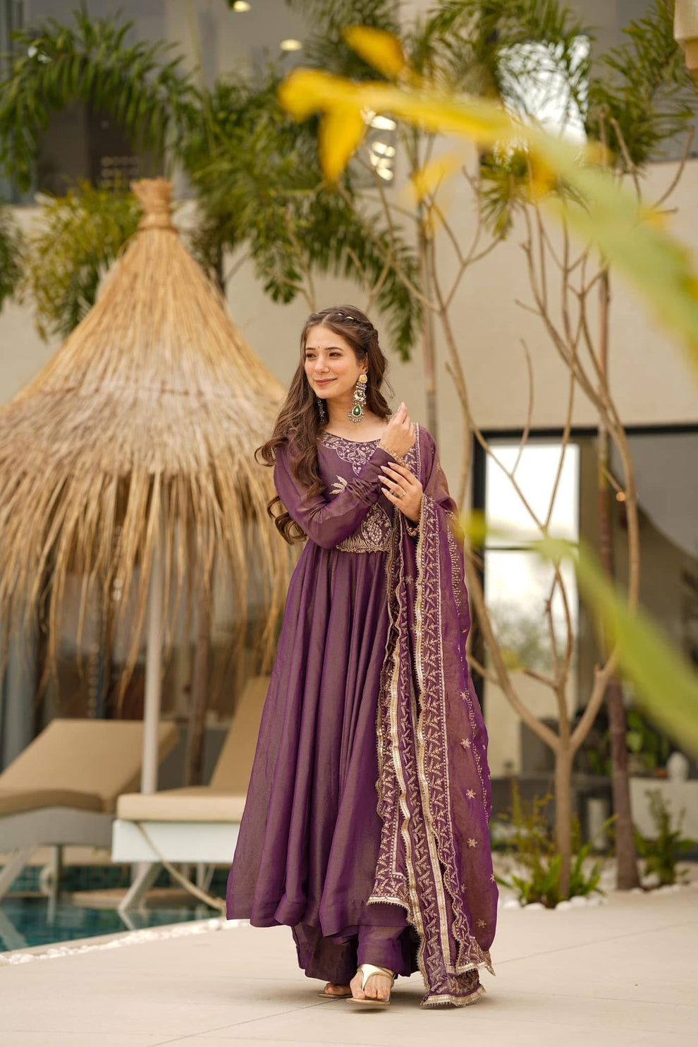 Wine Grace Silk Blend Set