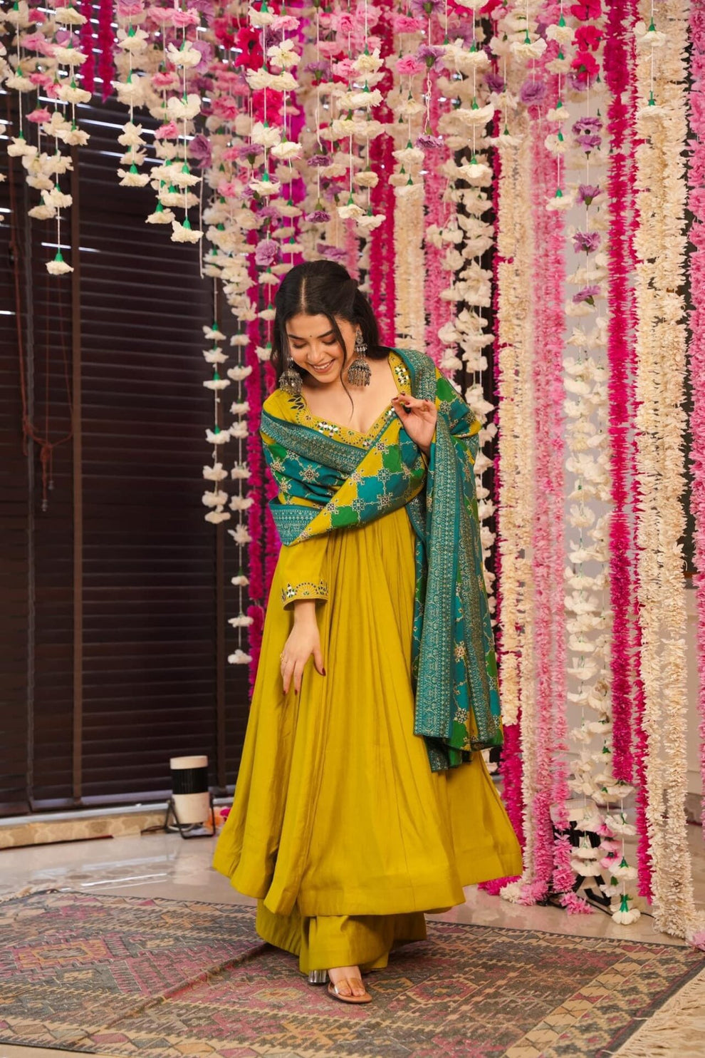 Mustard Yellow Noor Chanderi Suit Set