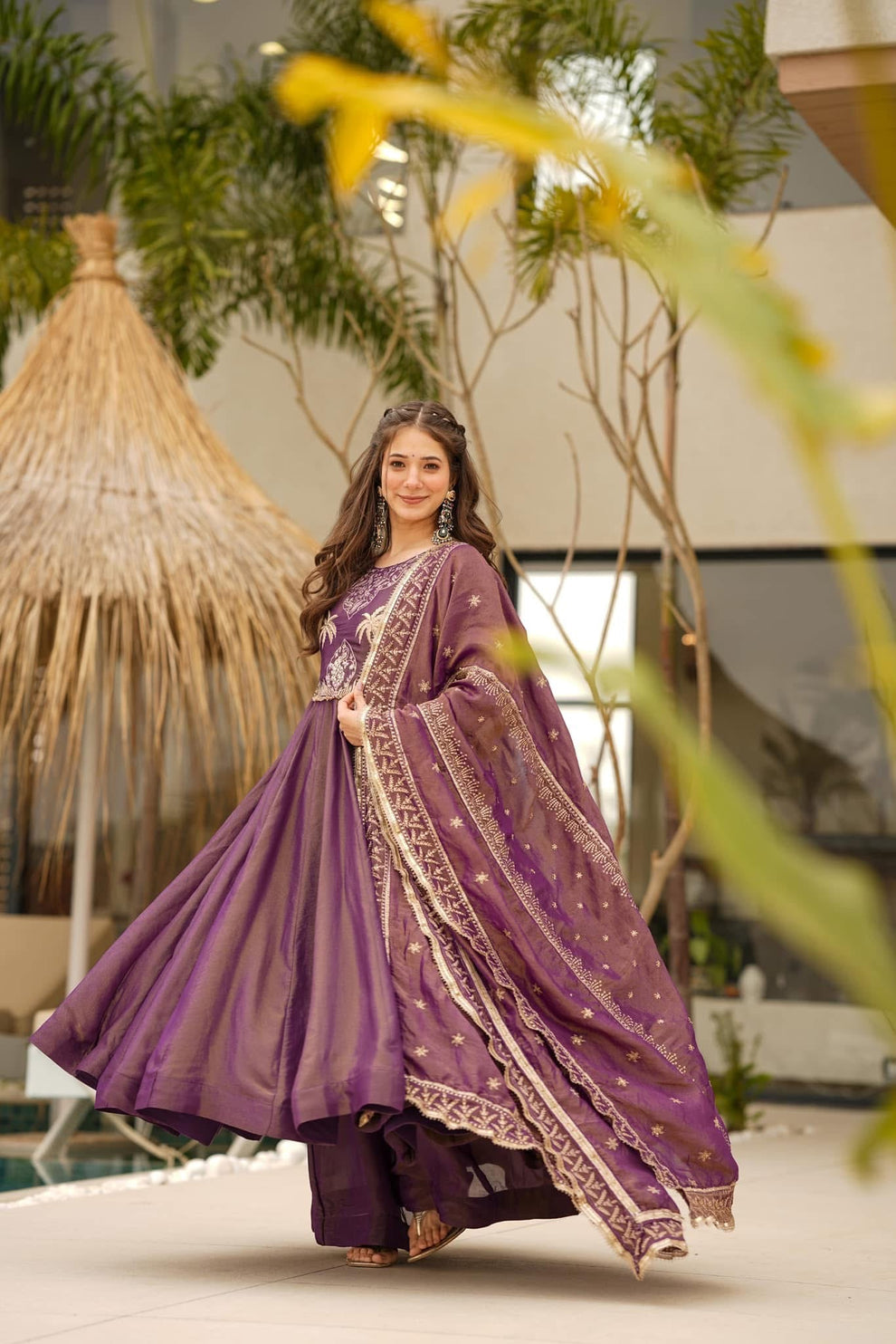 Wine Grace Silk Blend Set